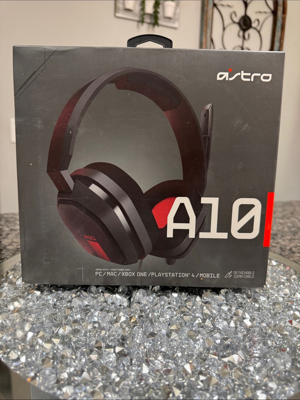 ASTRO A10 Wired Gaming Headset — Black with Red Accents NEW